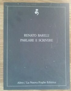 Renato Barilli Parlare E Scrivere