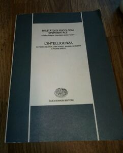 Trattato Di Psicologia Sperimentale L Intelligenza Giulio Einaudi Editore