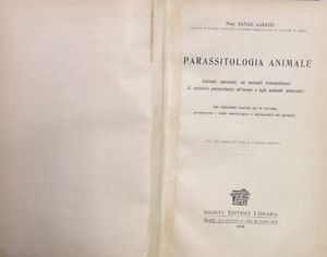 Parassitologia Animale Parassiti Trasmettitori Malattie Uomo Davide Carazzi 1913