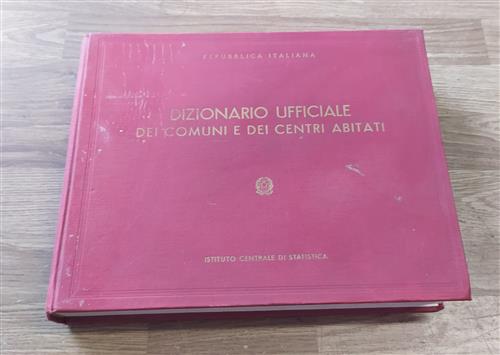 Dizionario Ufficiale Dei Comuni E Dei Centri Abitati