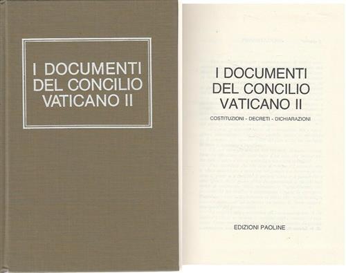 I Documenti Del Concilio Vaticano Ii