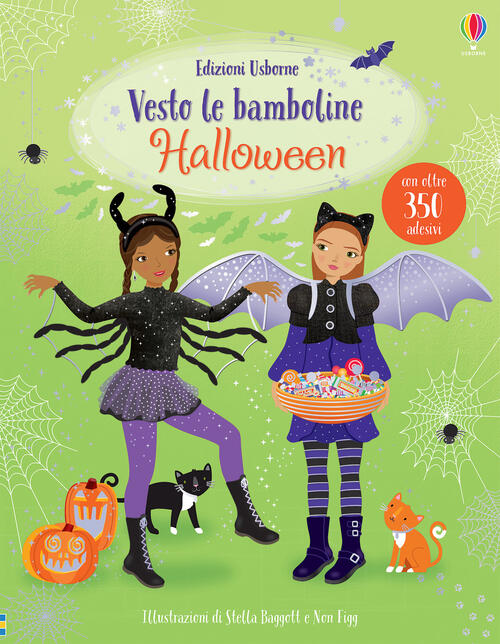 Halloween. Vesto Le Bamboline. Con Adesivi. Ediz. A Colori Fiona Watt Usborne