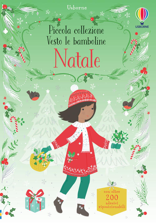 Natale. Piccola Collezione. Vesto Le Bamboline. Con Adesivi. Ediz. A Colori Fi