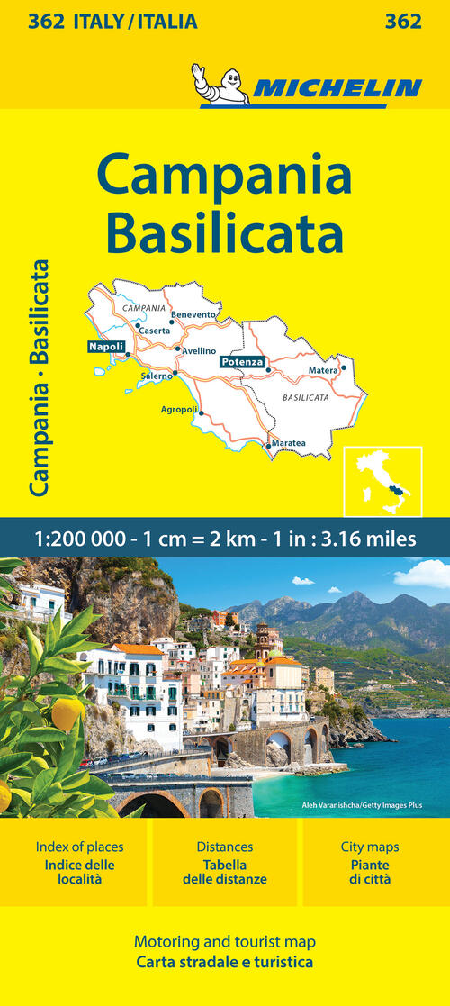 Campania E Basilicata 1:200.000 Michelin Editions 2024