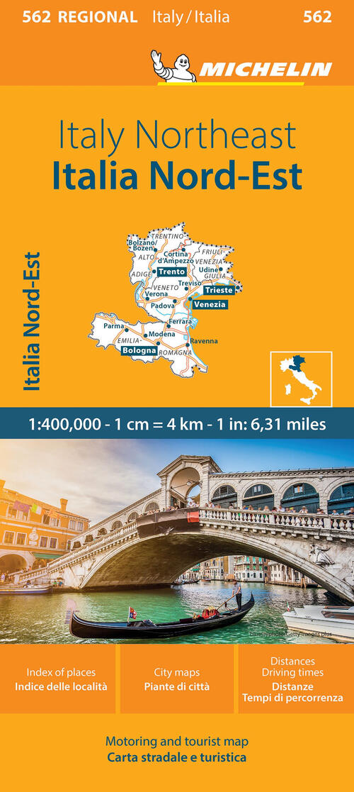 Italia Nord-Est 1:400.000 Michelin Editions 2024