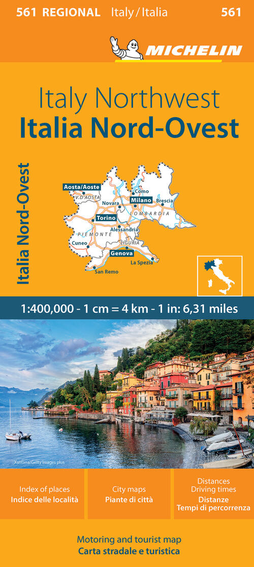 Italy Northwest-Italia Nord Ovest 1:400.000 Michelin Editions 2024