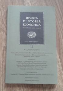 Rivista Di Storia Economica 11 / N 2 - Giugno 1994 Aa.Vv. Einaudi 1994