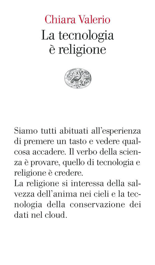 La Tecnologia E Religione Chiara Valerio Einaudi 2023