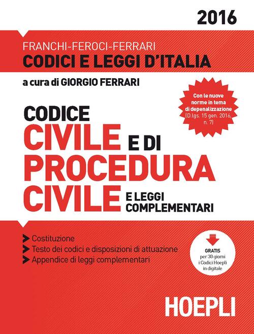 Codice Civile E Di Procedura Civile