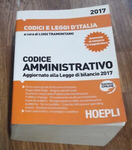 Codice Amministrativo. Aggiornato Alla Legge Di Bilancio 2017 Hoepli