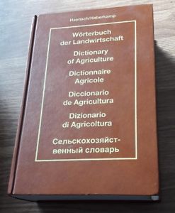 Dizionario Di Agricoltura. Ediz. Multilingue. H. Gunther, H. Gisela. Edagricole