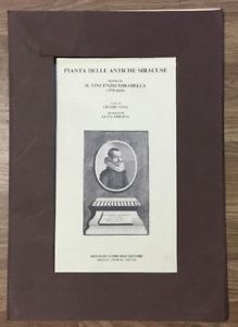 Pianta Delle Antiche Siracuse D. Vincenzo Mirabella Cesare Sama Lucia Trigilia