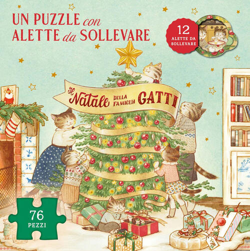 Il Natale Della Famiglia Gatti. Con Puzzle Con Alette Da Sollevare Lucy Brownr