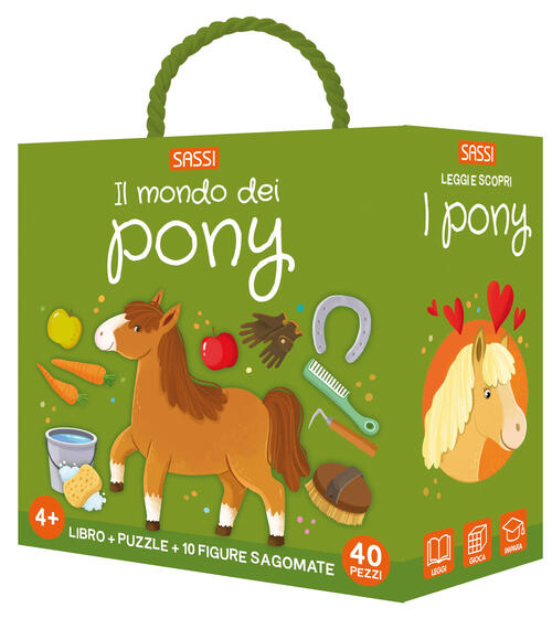 Il Mondo Dei Pony. Q-Box. Con 10 Figurine Sagomate. Con Puzzle Matteo Gaule Sa