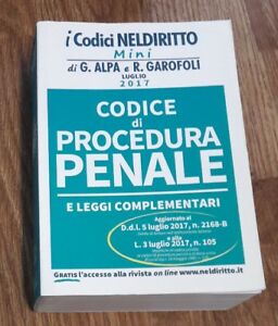 Codice Di Procedura Penale E Leggi Complementari