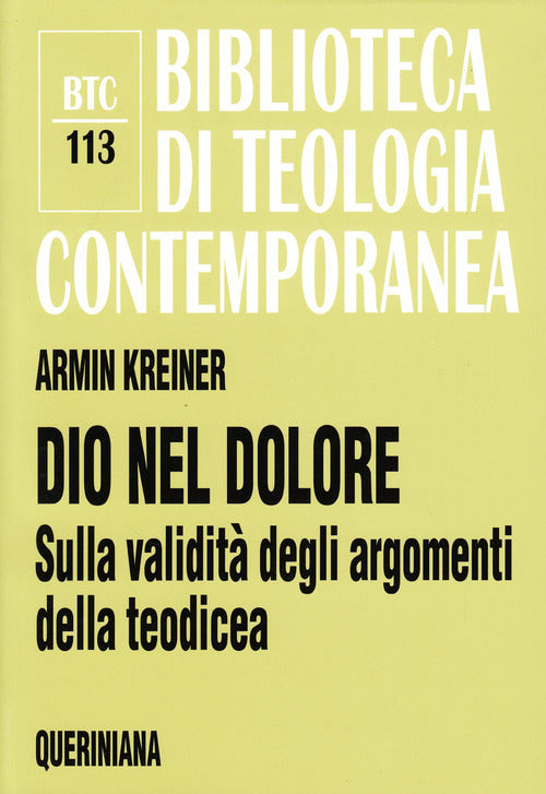 Dio Nel Dolore. Sulla Validita Degli Argomenti Della Teodicea Armin Kreiner Qu