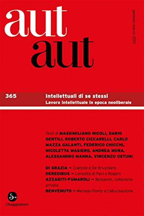 Aut Aut. Vol. 365