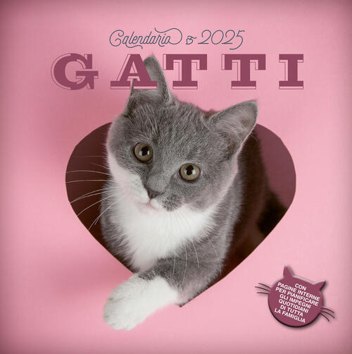 Gatti. Calendario 2025 Da Parete (30 X 30 Cm) Demetra 2024