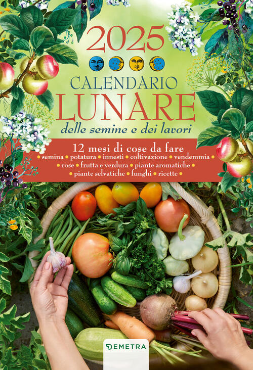 Calendario Lunare 2025 Da Parete (26,5 X 38,5 Cm) Demetra 2024