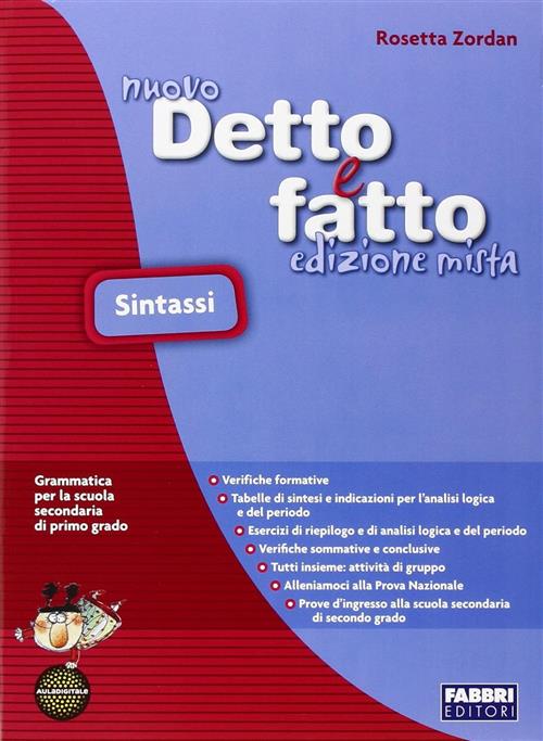 Nuovo Detto Fatto Rosetta Zordan Fabbri Editori 2010