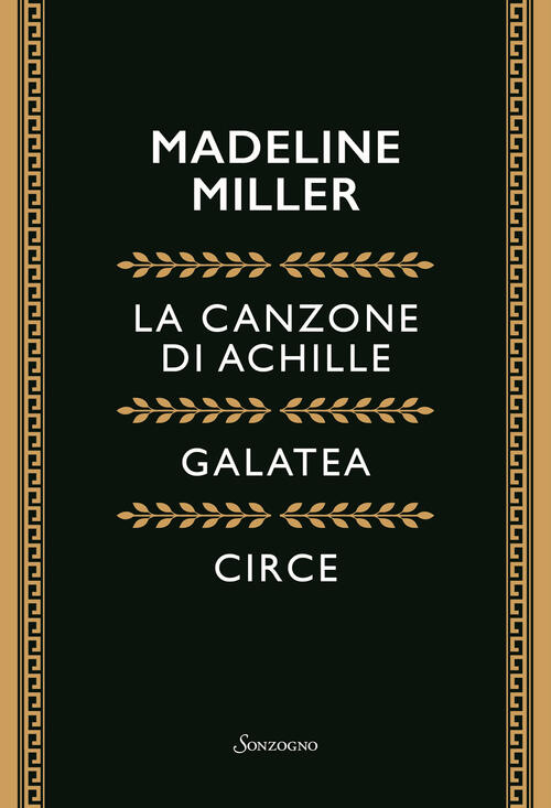 Cofanetto Miller: La Canzone Di Achille-Galatea-Circe Madeline Miller Sonzogno