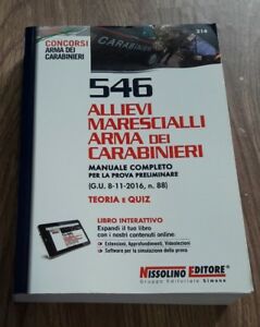 546 Allievi Marescialli Arma Dei Carabinieri. Manuale Completo Per La