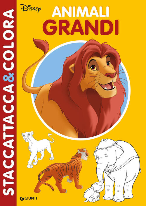 Animali Grandi. Il Re Leone. Staccattacca&Colora, Con Adesivi Disney Libri 202