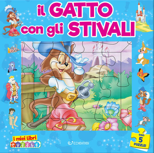 Il Gatto Con Gli Stivali. I Miei Libri Puzzle Claudio Cernuschi Edibimbi 2024