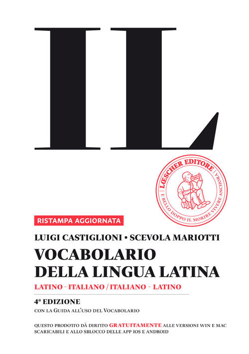 Il Vocabolario Della Lingua Latina. Latino-Italiano, Italiano-Latino-Guida All