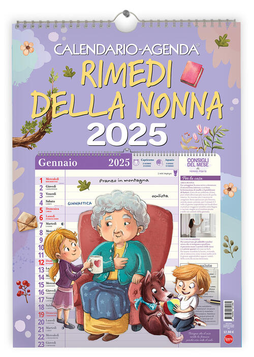 Rimedi Della Nonna. Calendario-Agenda 2025 Sprea Editori 2024