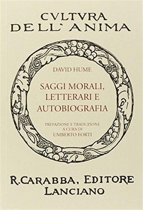 Saggi Morali, Letterari E Autobiografia