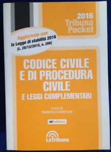 Codice Civile E Di Procedura Civile 2016