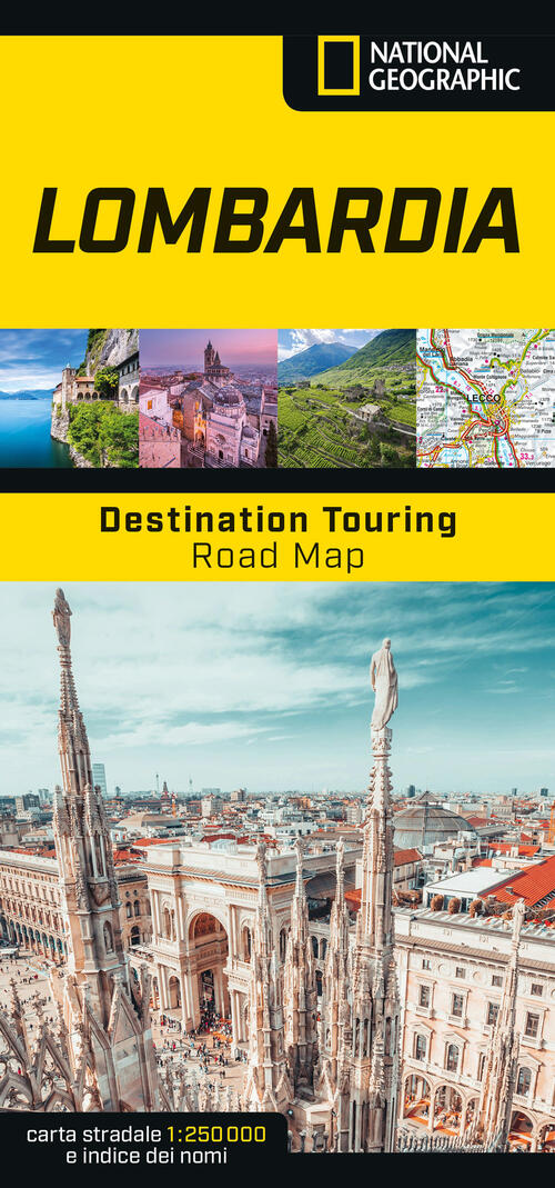 Lombardia. Road Map. Destination Touring 1:250.000 Libreria Geografica 2024