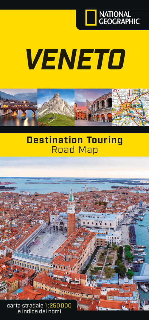 Veneto. Road Map. Destination Touring 1:250.000 Libreria Geografica 2024