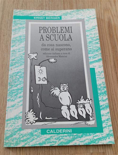 Problemi A Scuola. Da Cosa Nascono, Come Si Superano Ernest Berger Calderini 1