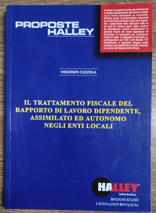 Il Trattamento Fiscale Del Rapporto Di Lavoro Dipendente, Assimilato Ed Autonomo Negli Enti Locali