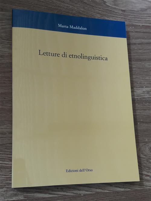 Letture Di Etnolinguistica