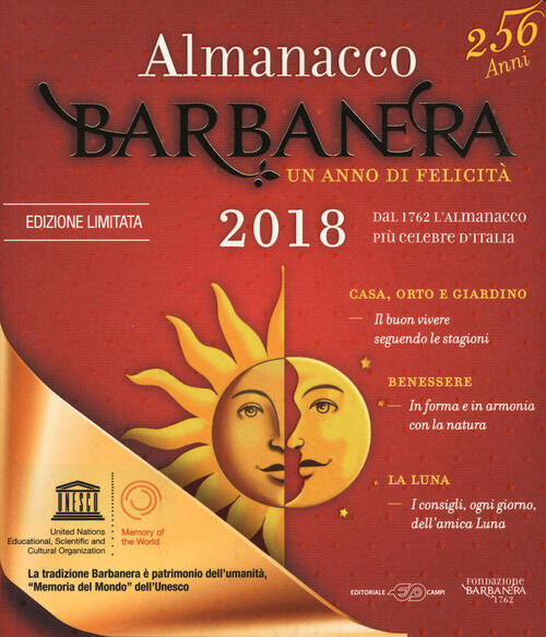 Almanacco Barbanera 2018 Un Anno Di Felicità