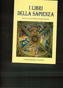 I Libri Della Sapienza Versione Note Flaminio Gastone Pezzuoli Centro Cattolico