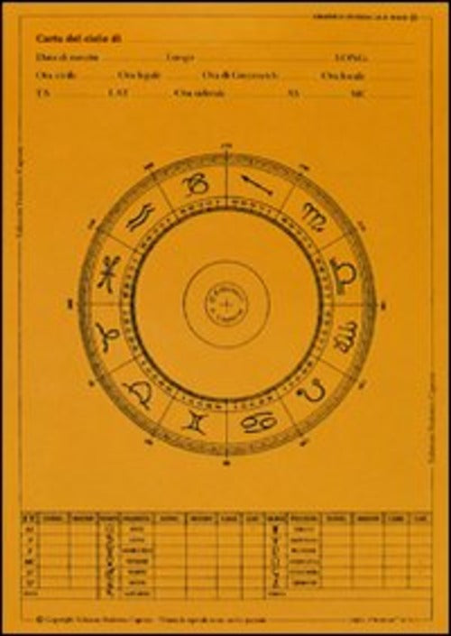 Grafico Zodiacale Base Chiara Capone Edizioni Federico Capone 2016