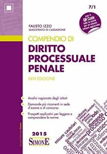 Compendio Di Diritto Processuale Penale Fausto Izzo Simone 2015