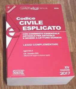 Codice Civile Esplicato. Ediz. Minore 2017