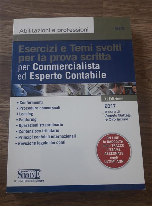 Esercizi E Temi Svolti Per La Prova Scritta