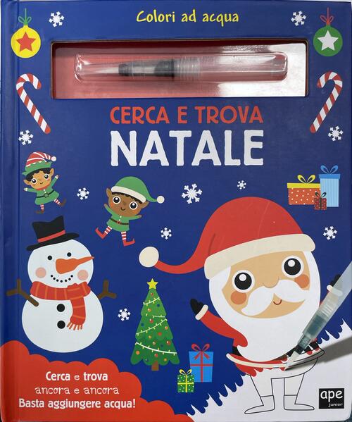 Cerca E Trova. Natale. Colori Ad Acqua. Con Pennarello Ad Acqua Ape Junior 202