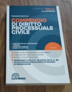 Francesco Bartolini Compendio Di Diritto Processuale Civile Copertina Flessibile