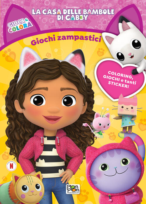 Giochi Zampastici. Gioca & Colora. La Casa Delle Bambole Di Gabby Pon Pon Ediz