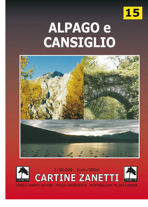 Alpago E Cansiglio 1:30.000 Cartograph Danilo Zanetti Editore 2007