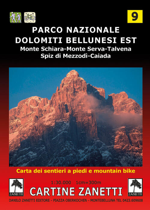 Parco Nazionale Dolomiti Bellunesi Est. Monte Schiara, Monte Serva, Talvena, S