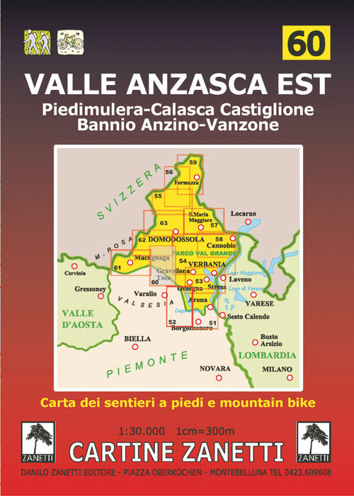 Valle Anzasca Est. Piedimulera, Calasca Castiglione, Bannio Anzino, Vanzone 1: