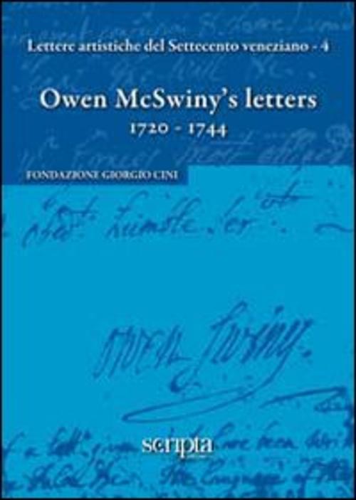 Owen Mcswiny's Letters (1720-1744) Scripta (Trento) 2009